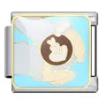 Charm plateado coffee
