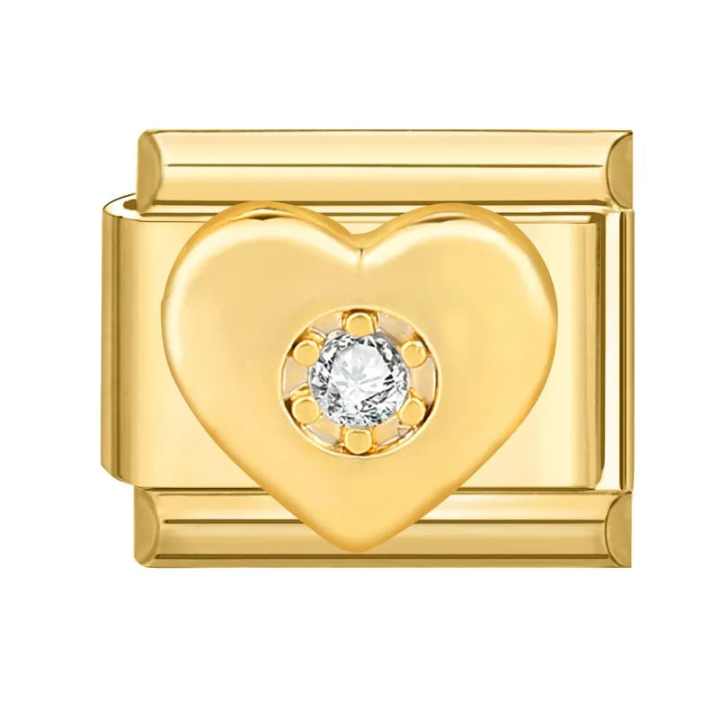 Charm dorado corazon