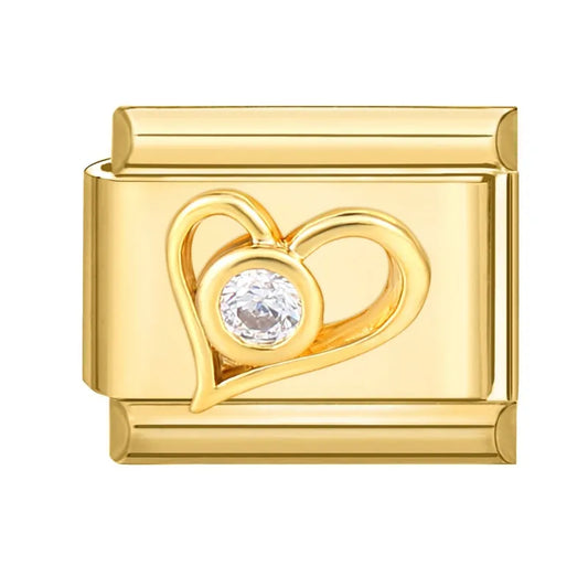 Charm dorado corazon