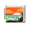 Charm plateado carro
