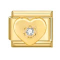 Charm dorado corazon
