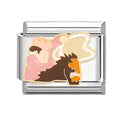 Charm plateado vaquero