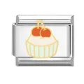 Charm plateado postre