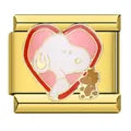 Charm dorado snoopy