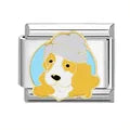 Charm plateado perrito