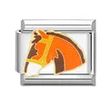 Charm plateado caballo