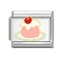 Charm plateado postre