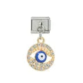 Charm colgante plateado ojito