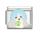 Charm plateado perrito