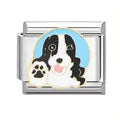Charm plateado perrito