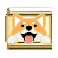 Charm dorado perrito