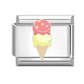 Charm plateado nieve