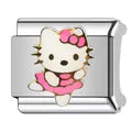 Charm plateado kitty