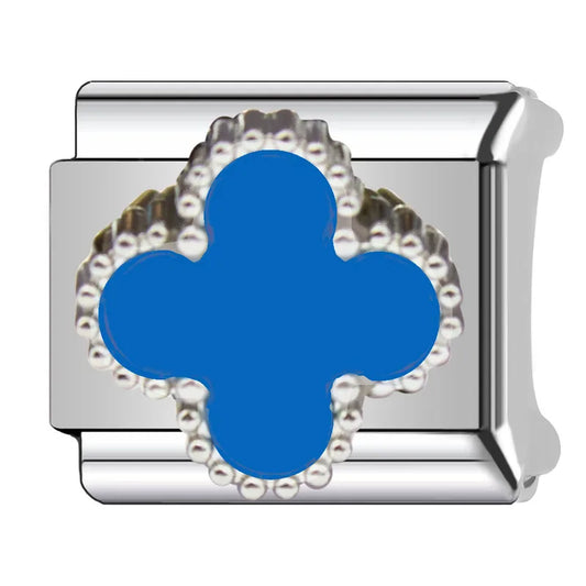 Charm plateado VC azul