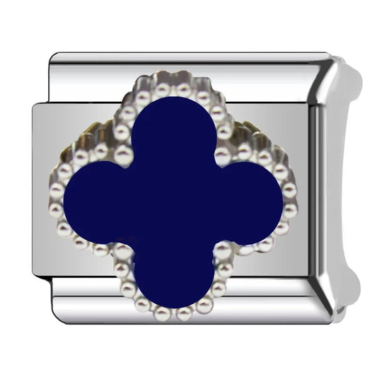 Charm plateado VC azul rey