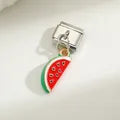 Charm plateado colgante sandia