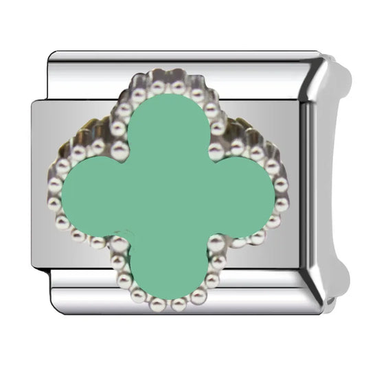 Charm plateado VC verde dulce