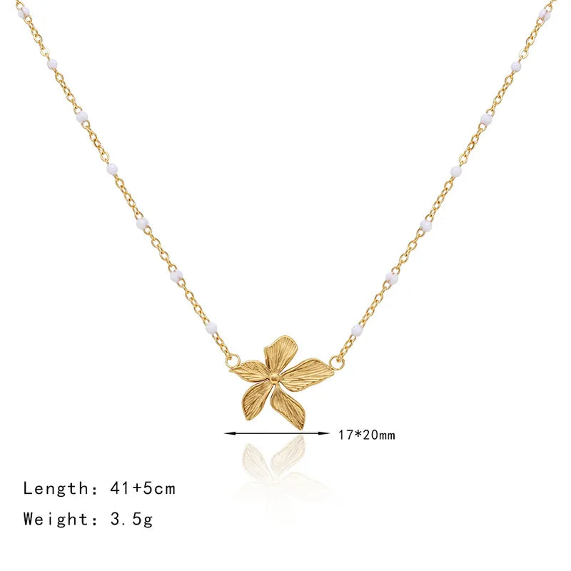 Choker flor dorada