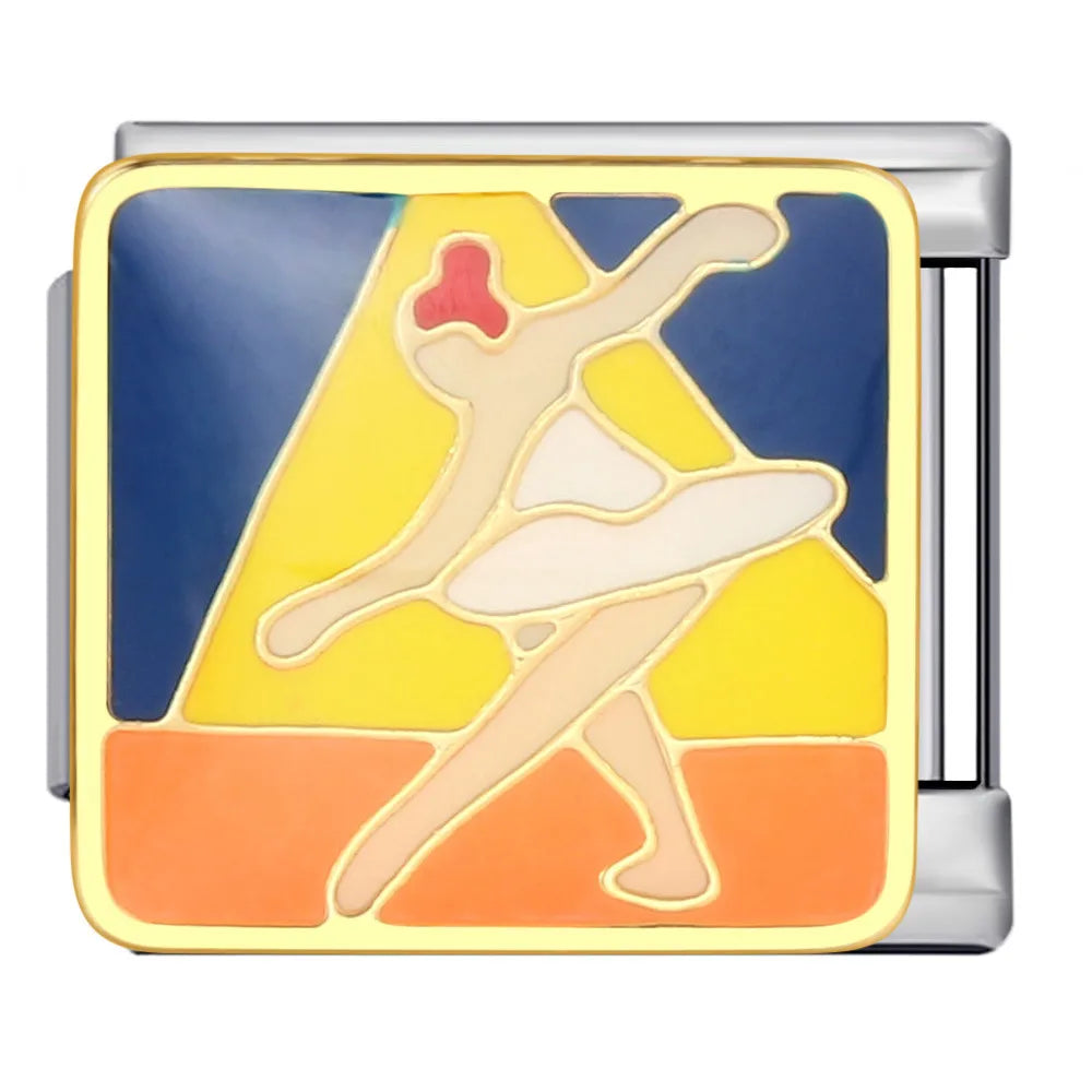 Charm plateado bailarina