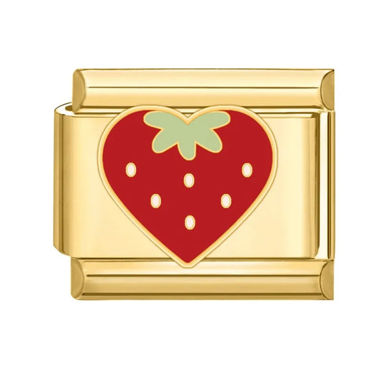 Charm dorado fresa