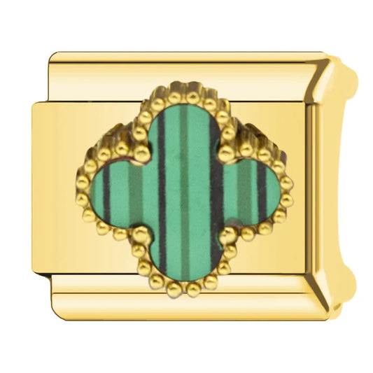 Charm dorado VC mix verde