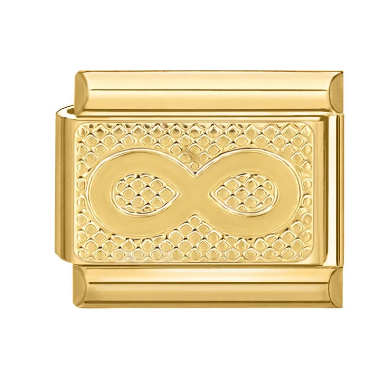 Charm dorado infinito