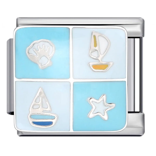 Charm plateado verano