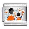Charm plateado super papa