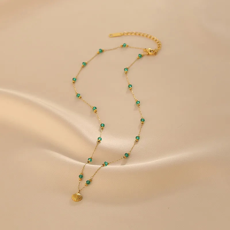 Collar conchita verde