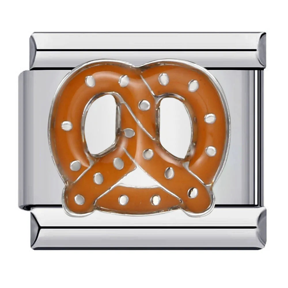 Charm plateado pretzel