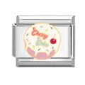 Charm plateado pastel