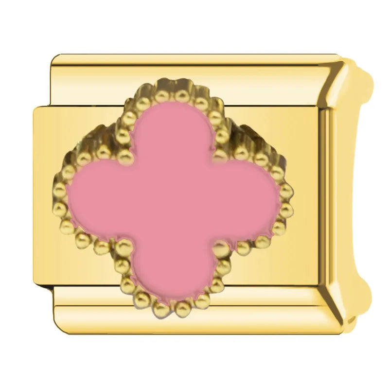 Charm dorado VC rosa