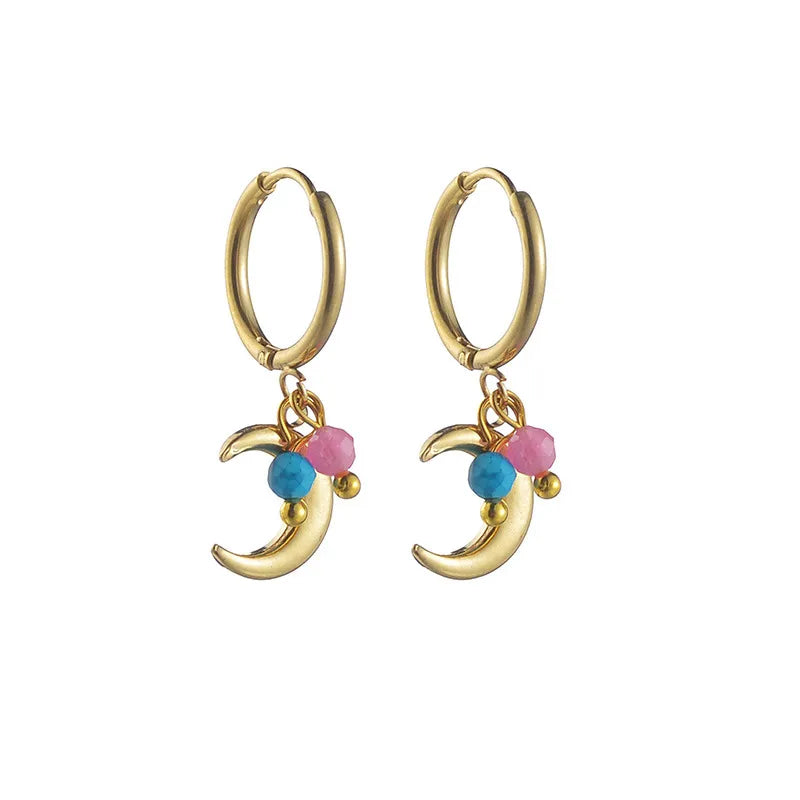 Hoops luna dorados