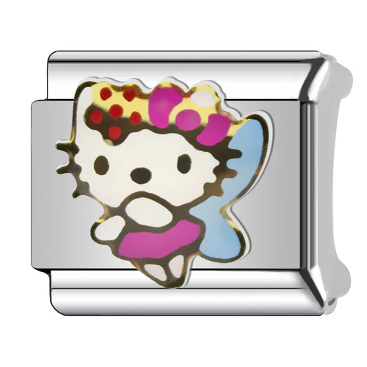 Charm plateado kitty