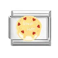Charm plateado pastel