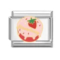 Charm plateado pastel