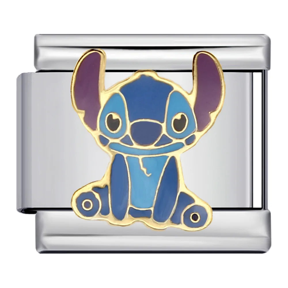 Charm plateado stitch