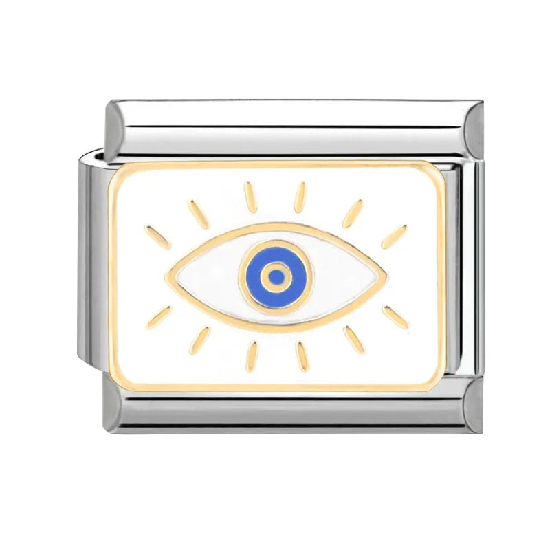 Charm plateado ojito