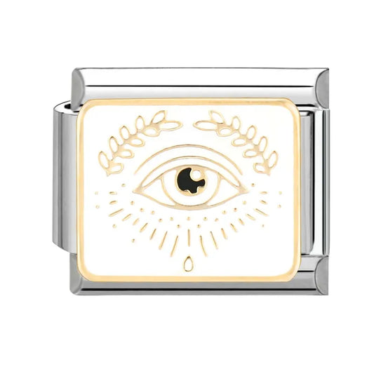 Charm plateado ojito