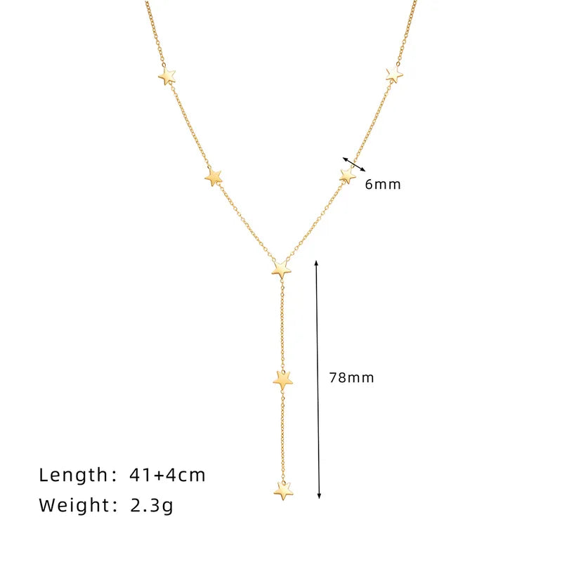 Choker corbata de estrellas