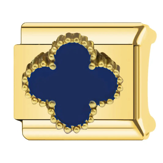 Charm dorado VC azul rey