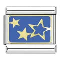 Charm plateado estrellitas