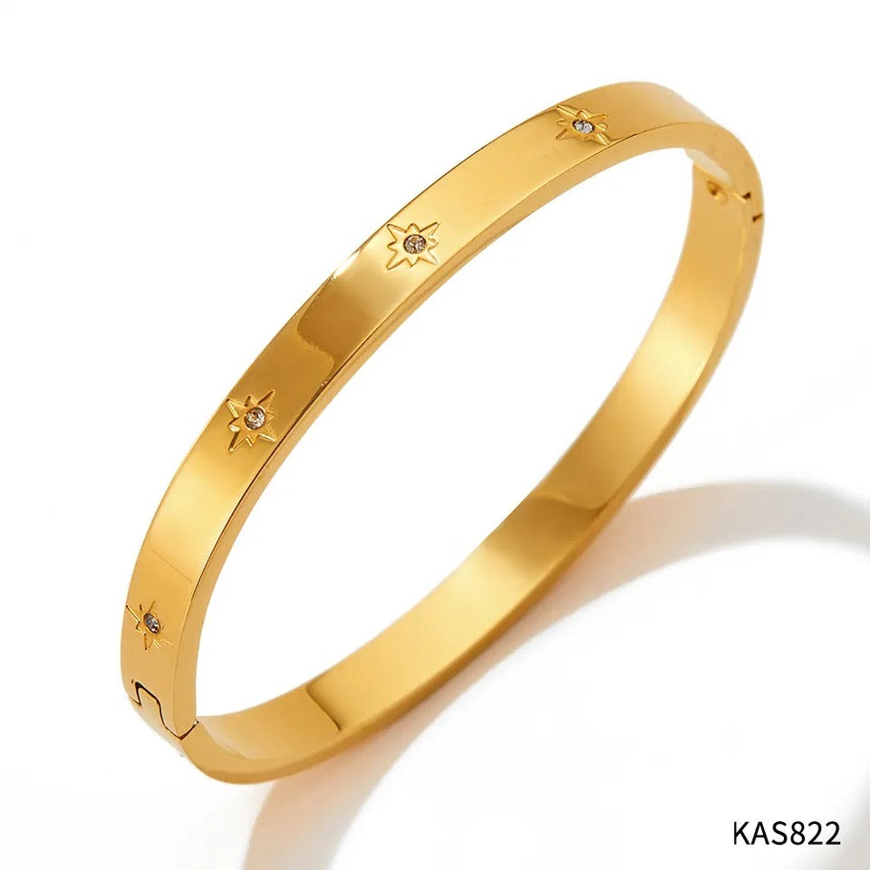Pulsera Rigida Estrellas