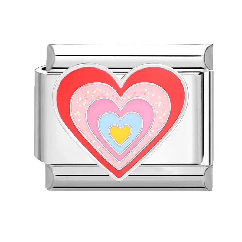 Charm plateado corazon
