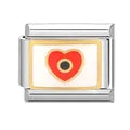 Charm plateado ojito