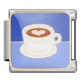 Charm plateado coffee