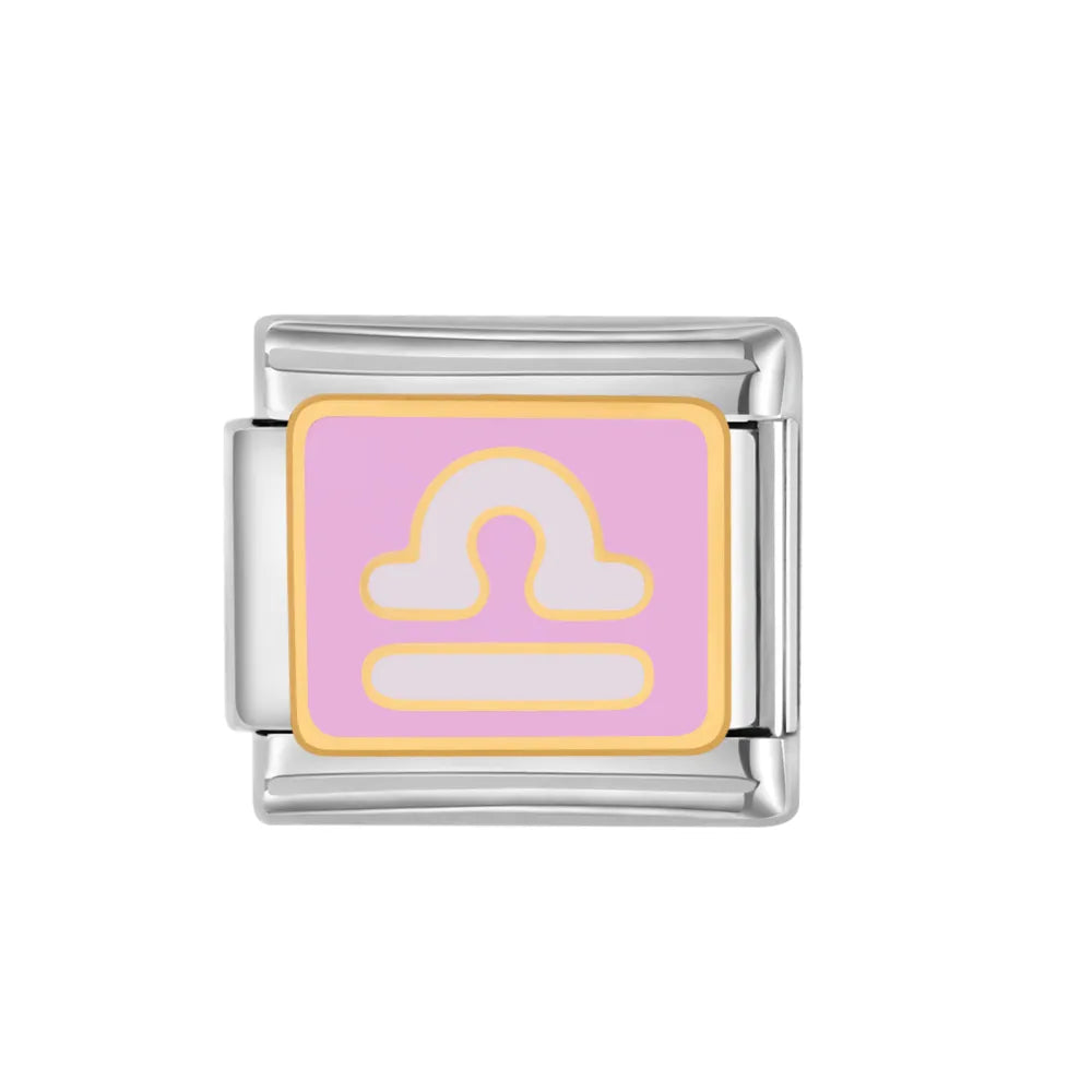 Charm plateado libra
