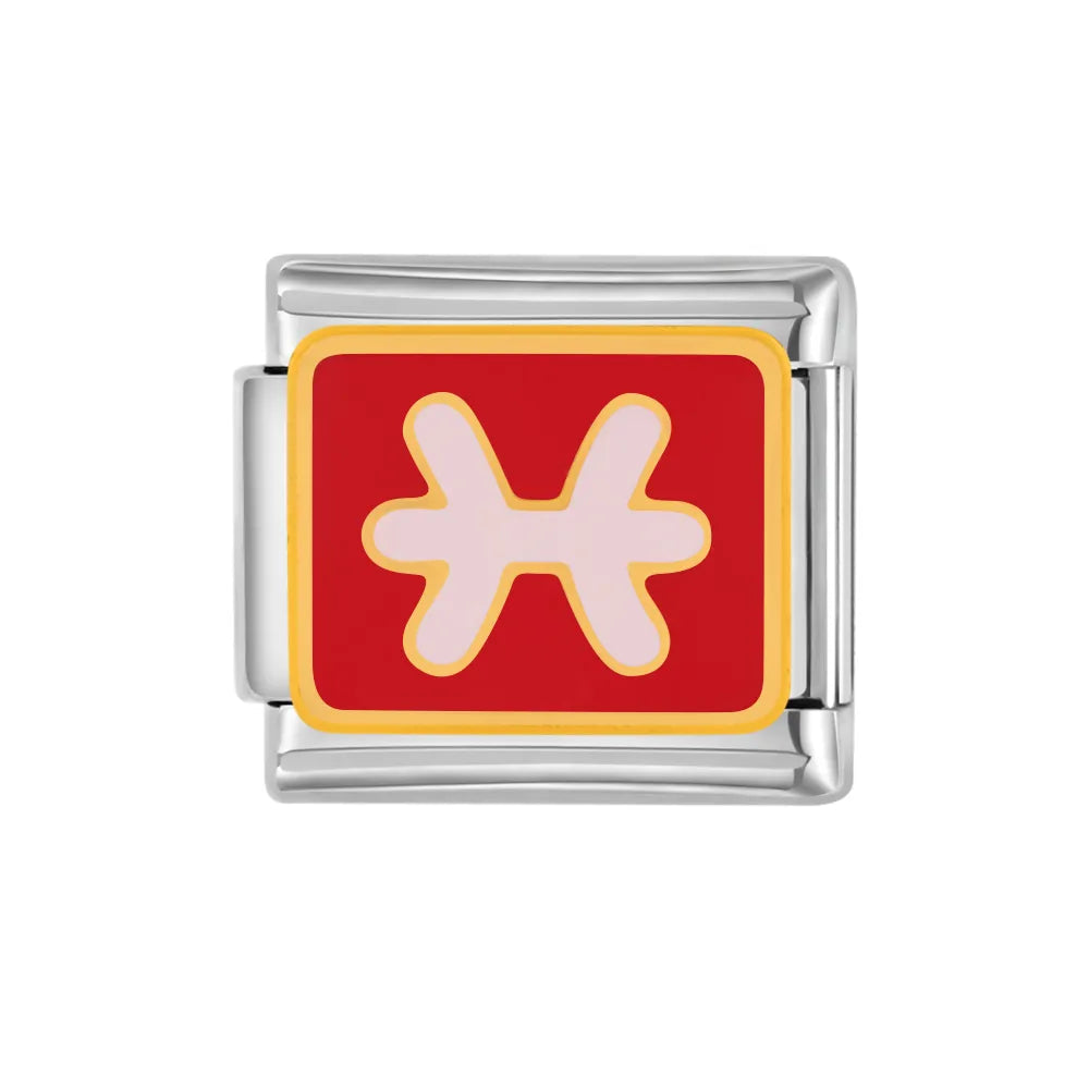 Charm plateado piscis