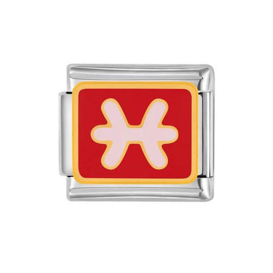 Charm plateado piscis
