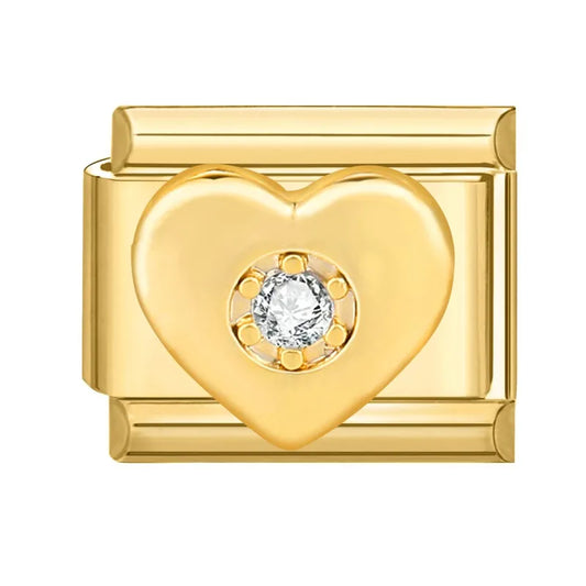 Charm dorado corazon